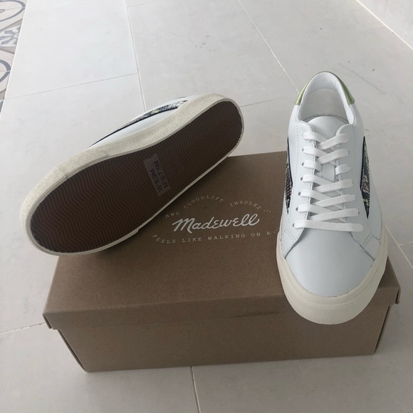 Madewell Sneakers Snake-Embossed  Metallic Leather - Picture 6 of 8